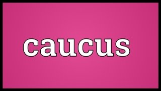 Caucus Meaning [upl. by Devonna230]