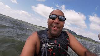 Kiteboarding At Lake Lawtonka [upl. by Ban]