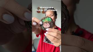 Trying MOONCAKE Dubai Chocolate 🥮🍫 [upl. by Aritak]