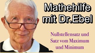 Nullstellensatz und Satz vom Maximum und Minimum [upl. by Lien]