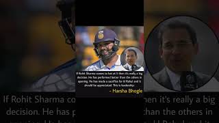 Harsha bhogle on Rohit sharma rohitsharma harshabhogle [upl. by Madriene]