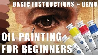 Oil Painting for Beginners  Basic Techniques  Step by Step Demonstration [upl. by O'Donoghue727]