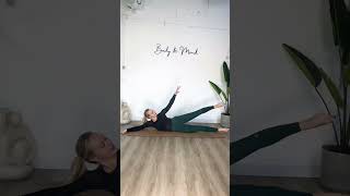 REKTUSDIASTASE 6 EFFEKTIVE ÜBUNGEN IN DER SEITLAGE💛 workout pilates core rectusdiastase [upl. by Ahsoyek902]