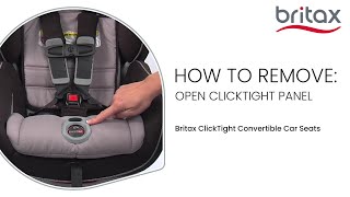 How To Open ClickTight Panel On ClickTight Convertible Car Seats [upl. by Skiest]