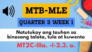 MTB WEEK 1 QUARTER 3  GRADE 2 [upl. by Drusie150]