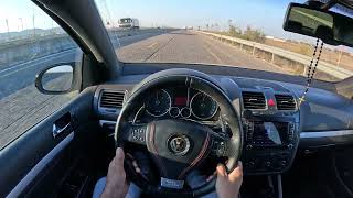 Volkswagen Golf 5 20 GTI  200 hp   POV Drive  Exhaust Sound straight pipe TFSi turbo [upl. by Marline]