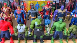 AVENGERS TOYSAction FiguresUnboxingCheap PriceIronmanHulkThor SpidermanToys [upl. by Giffy]