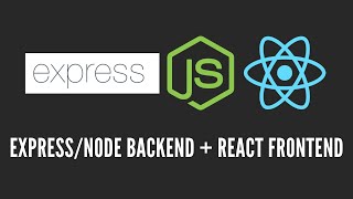 How to Create a ExpressNode  React Project  Node Backend  React Frontend [upl. by Hallee71]