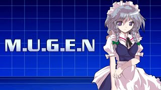 MUGEN Character Showcase  Izayoi Sakuya download link included [upl. by Drannel]