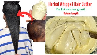 How to make Whipped herbal hair butter for extreme Hair Growth [upl. by Donahue]