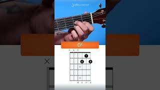 How to play the D7 Chord on Guitar open 7th chord Shorts [upl. by Leacim]