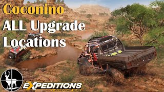 Coconino  ALL Upgrade Locations  Free Roam  Expeditions A MudRunner Game [upl. by Raamaj]