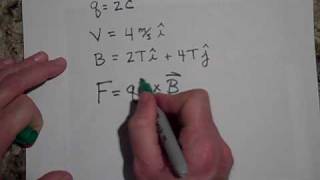 Magnetic Force on a Charge Particle Moving in a Magnetic Field part II [upl. by Leddy454]