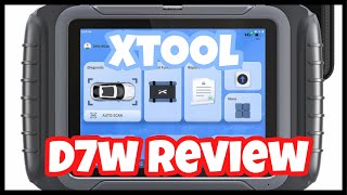 XTOOL D7W Wireless Car Diagnostic Tool Bidirectional scanner unboxing amp review [upl. by Nodnal]