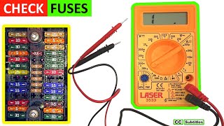 How to check car fuses without pulling them out  Testing fuses with a Multimeter [upl. by Thetos]