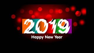 Happy New Year Wallpaper design di coreldraw [upl. by Ainak]