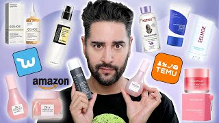 Testing FAKE Skincare Products From Temu Amazon amp Wish 💜 James Welsh [upl. by Bergen]