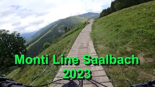 Monti Line Saalbach Hinterglemm 2023 Trail [upl. by Xxam]