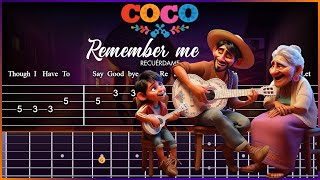 Remember Me ► COCO ► Easy Guitar Tab [upl. by Tavis]