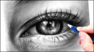 How to Draw a Realistic Eye with Graphite Pencils  Realistic Drawing Tutorial Step by Step [upl. by Iahs111]