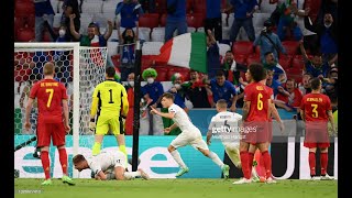 Nicolò Barella Goal Belgium vs Italy 01 [upl. by Nitsed]