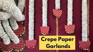 Wall Hanging  Festive Decor  Crepe Paper Garlands  DIY Toran  Floral Garlands For Any Occasion [upl. by Aros]