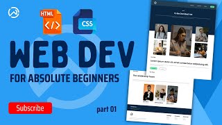 Learn How to Build a Simple Website with Just HTML and CSS  Beginner Guide part 01 [upl. by Wessling]