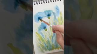 Watercolor Flowers  Relaxing and Expressive Watercolor Painting [upl. by Tterb]