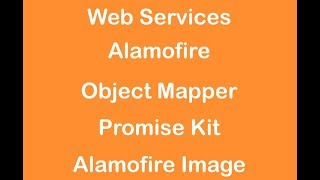 WebServices iOSSwift using Alamofire  Object Mapper  Promise Kit  AlamofireImage [upl. by Atinauj]