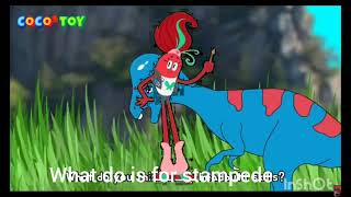 english dubbing ankylosaurus where are you lnshot with do is stampede camplion triceratops cocostoy [upl. by Schild]