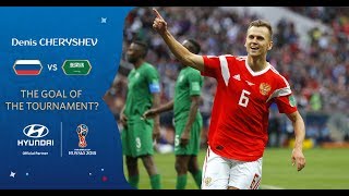 Denis CHERYSHEV goal vs Saudi Arabia  2018 FIFA World Cup  Hyundai Goal of the Tournament Nominee [upl. by Rigdon639]