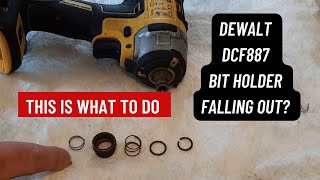 How To Repair The Chuck on a DCF887 DeWalt Impact Driver [upl. by Blayze957]