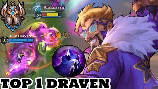 Wild Rift Draven  Top 1 Draven Gameplay Rank Challenger [upl. by Leira]