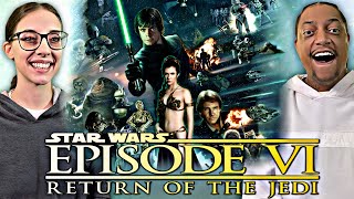 STAR WARS EPISODE VI  THE RETURN OF THE JEDI  MOVIE REACTION  HER FIRST TIME WATCHING  PEAK🤯😱 [upl. by Initsed]