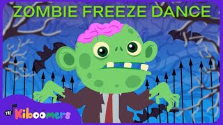 Zombie Freeze Dance  The Kiboomers Kids Songs  Halloween Party [upl. by Adnamra687]