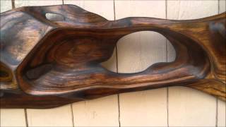 Reclining lady a Koa wood sculpture by Derek Bencomo [upl. by Molahs839]