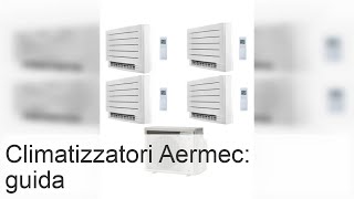 Condizionatori e split system Aermec recensioni istruzioni per il pannello di controllo [upl. by Royd]