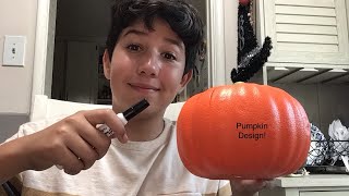 Design a ￼ styrofoam pumpkin with me [upl. by Coben]