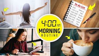 400 AM MORNING ROUTINE Productive Morning Habits of Successful Students  Study Motivational Video [upl. by Pomcroy]