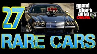 GTA 5 ONLINE  ALL RARE AND SECRET 27 CARS LOCATIONS 135 NEW [upl. by Firahs43]