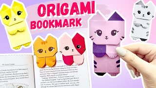 Origami Cat Bookmark  How to make paper cat🐈🐱🐩 [upl. by Dyna19]