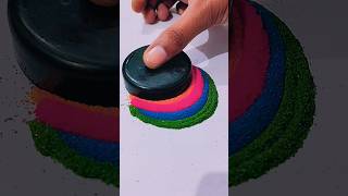 DIV diwali special rangoli design bts rangoli viralvideo shorts diy diwali new art status [upl. by Ainit]