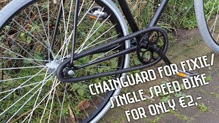 Awesome 2€ DIY bike chainguard [upl. by Zennie]