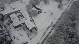 Skelmersdale drone snow day 16th January 2024 [upl. by Nymsaj]