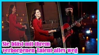 Verstecktes Talent Herzogin Kate spielt Klavier und reißt Millionen TVZuschauer weg [upl. by Lenzi684]