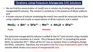 An Introduction to Redox Titrations A2 Chemistry [upl. by Otsugua999]