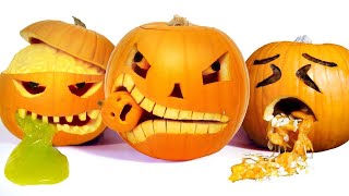 10 Awesome Halloween Pumpkin Carving Ideas [upl. by Delsman]