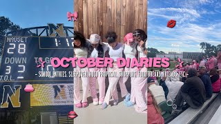 OCTOBER DIARIES ✿  school entries sleepover hoco proposal shopping food breaks friends etc [upl. by Mairb279]