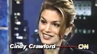 Cindy Crawford  On Larry King Interview 1996 [upl. by Onihc123]