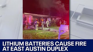 East Austin duplex fire caused by lithium batteries  FOX 7 Austin [upl. by Kcirdes779]